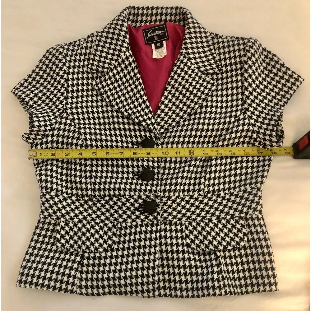 Houndstooth Suit Bohemian Embroidered Tops Bundle - Picture 6 of 16